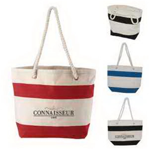 Cotton Resort Tote with Rope Handle - Cotton Resort Tote with Rope Handle - Image 0 of 4