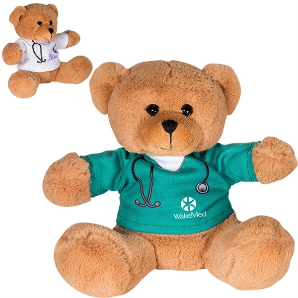 7" Doctor or Nurse Plush Bear - 7" Doctor or Nurse Plush Bear - Image 0 of 2