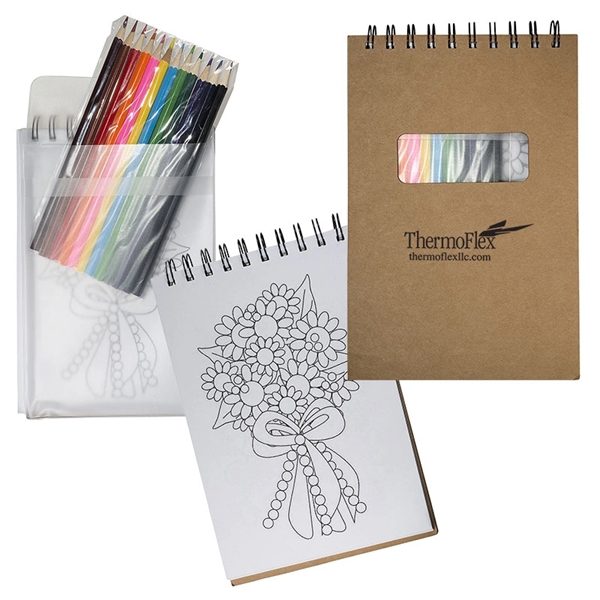 Notebook with Color Pencils - Notebook with Color Pencils - Image 1 of 2