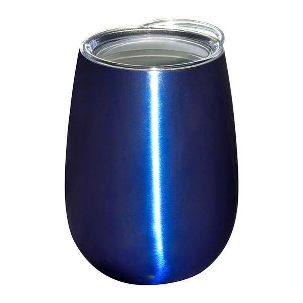 10 oz. Stemless Vacuum Wine Tumbler w/ Lid - 10 oz. Stemless Vacuum Wine Tumbler w/ Lid - Image 1 of 7