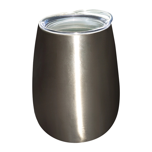 10 oz. Stemless Vacuum Wine Tumbler w/ Lid - 10 oz. Stemless Vacuum Wine Tumbler w/ Lid - Image 2 of 7