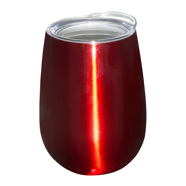 10 oz. Stemless Vacuum Wine Tumbler w/ Lid - 10 oz. Stemless Vacuum Wine Tumbler w/ Lid - Image 3 of 7