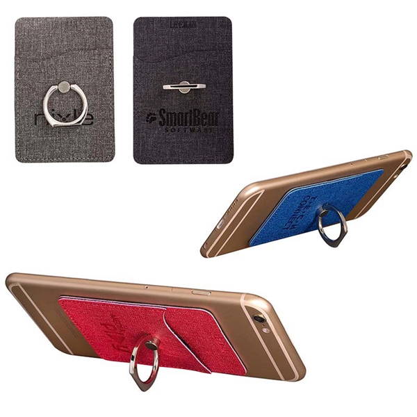 Leeman RFID Phone Pocket with Metal Ring Stand - Leeman RFID Phone Pocket with Metal Ring Stand - Image 0 of 4