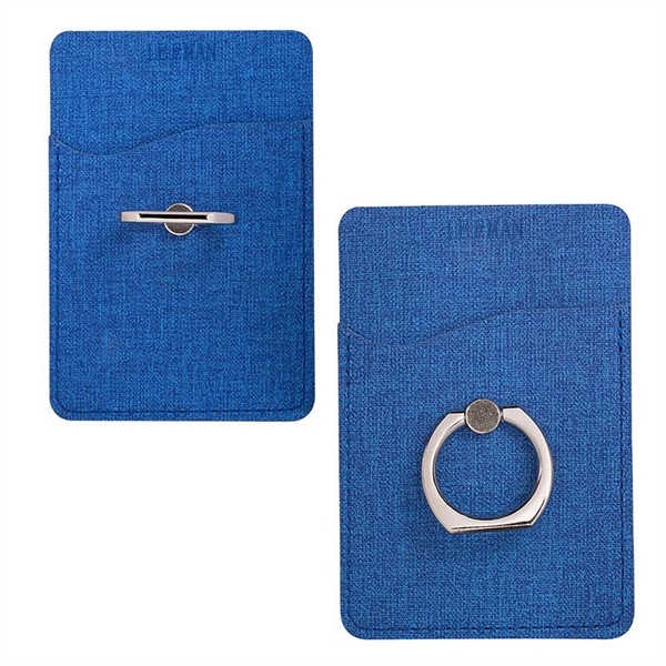 Leeman RFID Phone Pocket with Metal Ring Stand - Leeman RFID Phone Pocket with Metal Ring Stand - Image 1 of 4