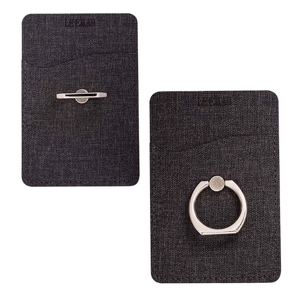 Leeman RFID Phone Pocket with Metal Ring Stand - Leeman RFID Phone Pocket with Metal Ring Stand - Image 2 of 4