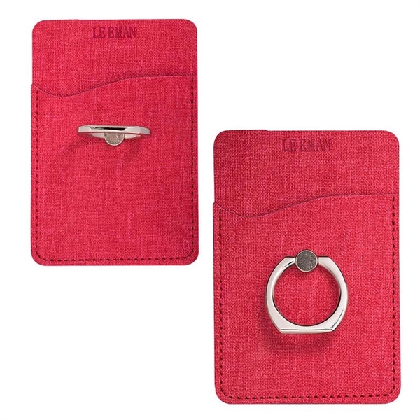 Leeman RFID Phone Pocket with Metal Ring Stand - Leeman RFID Phone Pocket with Metal Ring Stand - Image 4 of 4