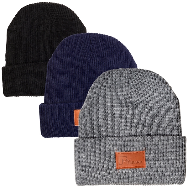 Prime Line Cuffed Rib Knit Beanie - Prime Line Cuffed Rib Knit Beanie - Image 0 of 3
