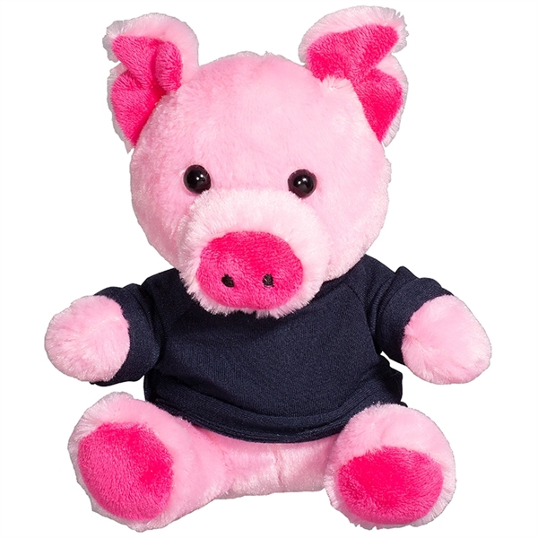 7" Plush Pig with T-Shirt - 7" Plush Pig with T-Shirt - Image 1 of 11