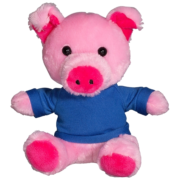 7" Plush Pig with T-Shirt - 7" Plush Pig with T-Shirt - Image 2 of 11