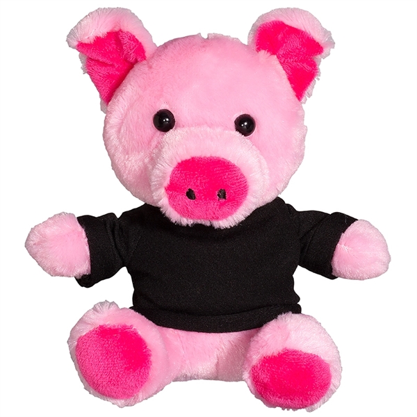 7" Plush Pig with T-Shirt - 7" Plush Pig with T-Shirt - Image 3 of 11