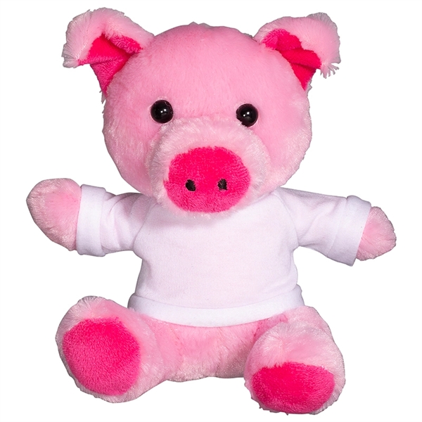 7" Plush Pig with T-Shirt - 7" Plush Pig with T-Shirt - Image 9 of 11