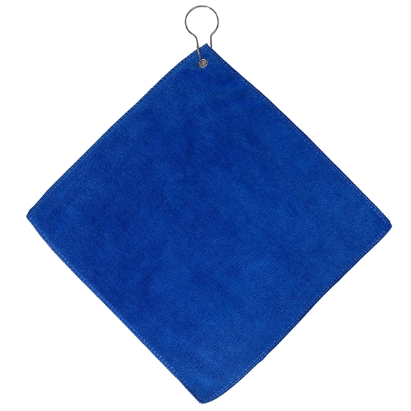 Microfiber Golf Towel with Grommet and Hook - Microfiber Golf Towel with Grommet and Hook - Image 1 of 4