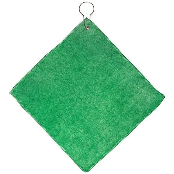 Microfiber Golf Towel with Grommet and Hook - Microfiber Golf Towel with Grommet and Hook - Image 4 of 4