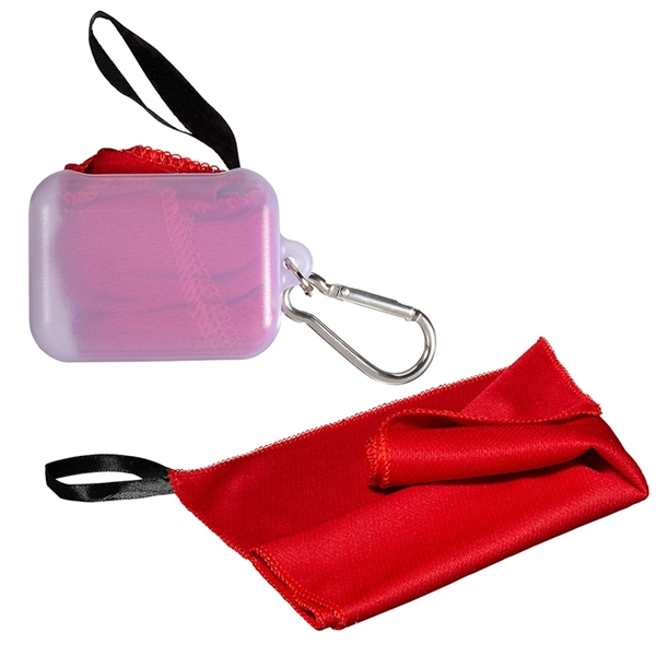 Cooling Towel in Carabiner Case - Cooling Towel in Carabiner Case - Image 2 of 3