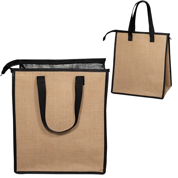 Jute Cooler Tote - Jute Cooler Tote - Image 2 of 2