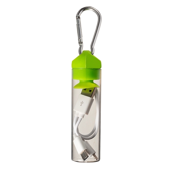 3-in-1 Charger Cable in Carabiner Storage Tube - 3-in-1 Charger Cable in Carabiner Storage Tube - Image 3 of 4