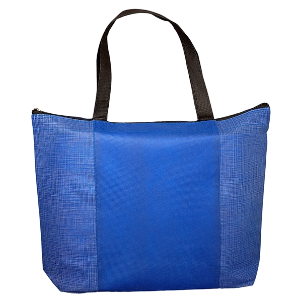 Tonal Non-Woven Zipper Trade Show Tote Bag - Tonal Non-Woven Zipper Trade Show Tote Bag - Image 1 of 4