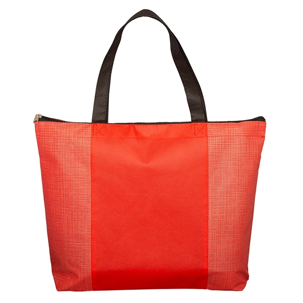 Tonal Non-Woven Zipper Trade Show Tote Bag - Tonal Non-Woven Zipper Trade Show Tote Bag - Image 4 of 4
