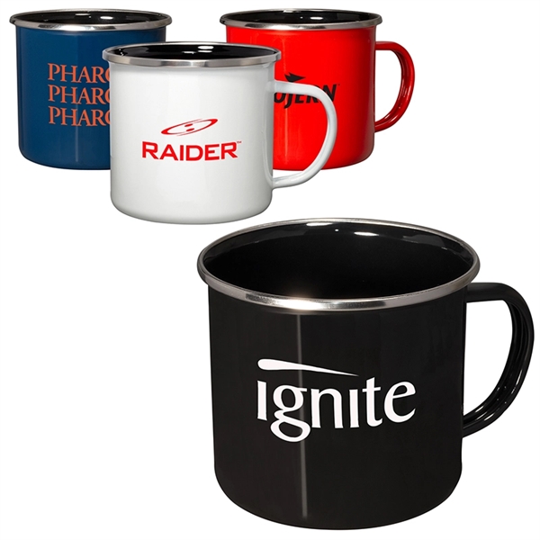 16.9 oz. Iron & Stainless Steel Log Cabin Mug - 16.9 oz. Iron & Stainless Steel Log Cabin Mug - Image 0 of 4