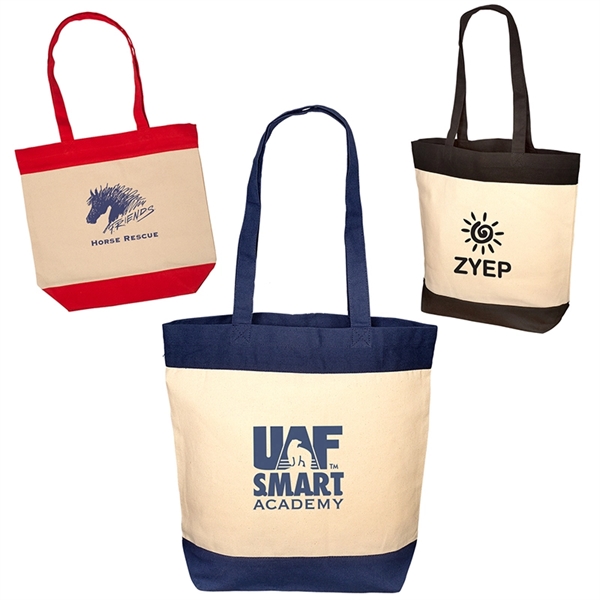 Boutique Cotton Panel Tote - Boutique Cotton Panel Tote - Image 0 of 3