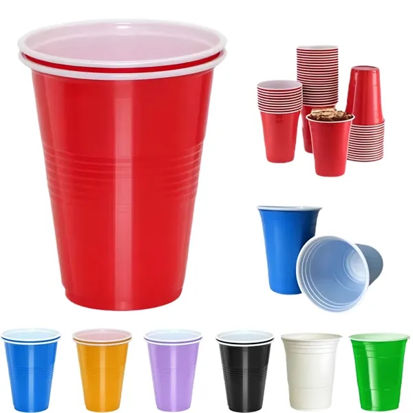 16oz Disposable Party Plastic Cups - 16oz Disposable Party Plastic Cups - Image 0 of 4