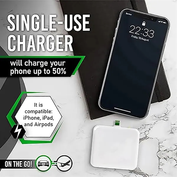 ONE-TIME USE DISPOSABLE EMERGENCY PHONE CHARGER - ONE-TIME USE DISPOSABLE EMERGENCY PHONE CHARGER - Image 2 of 4
