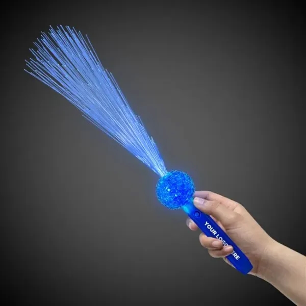 Blue LED Flashing Fiber Optic Light Up Glow Wand - Blue LED Flashing Fiber Optic Light Up Glow Wand - Image 0 of 4
