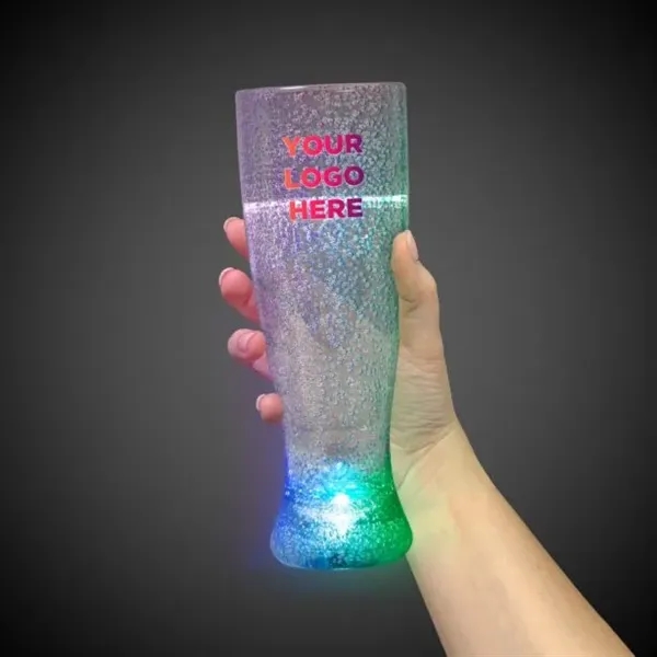 24 oz. Pilsner Glass w/ Multi-Colored LED Lights - 24 oz. Pilsner Glass w/ Multi-Colored LED Lights - Image 0 of 8
