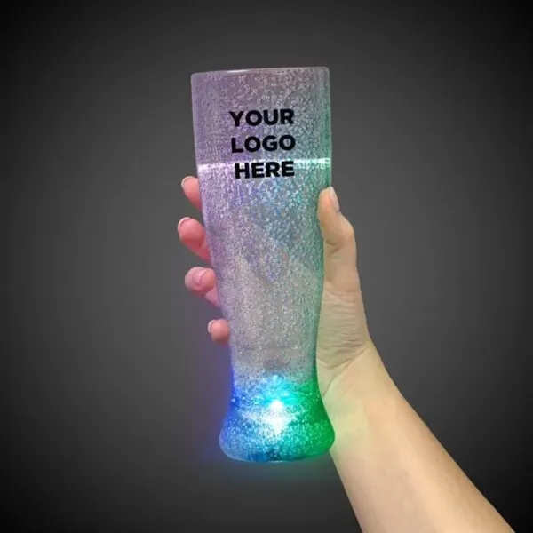 24 oz. Pilsner Glass w/ Multi-Colored LED Lights - 24 oz. Pilsner Glass w/ Multi-Colored LED Lights - Image 1 of 8
