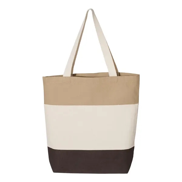 Q-Tees 11L Tri-Color Tote - Q-Tees 11L Tri-Color Tote - Image 3 of 14