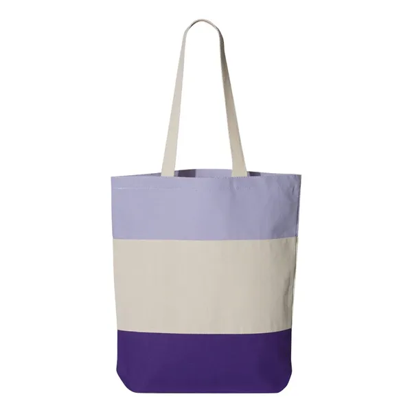 Q-Tees 11L Tri-Color Tote - Q-Tees 11L Tri-Color Tote - Image 13 of 14