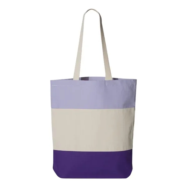 Q-Tees 11L Tri-Color Tote - Q-Tees 11L Tri-Color Tote - Image 14 of 14