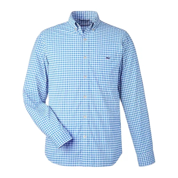 vineyard vines Men's On-The-Go Nylon Gingham Shirt - vineyard vines Men's On-The-Go Nylon Gingham Shirt - Image 4 of 6