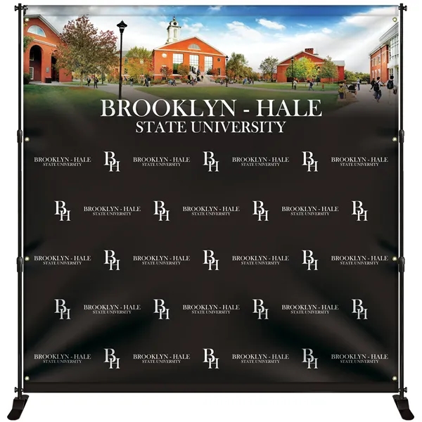 Premium 8' x 8' Backdrop Banner Kit - Premium 8' x 8' Backdrop Banner Kit - Image 0 of 7