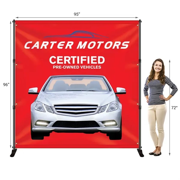 Premium 8' x 8' Backdrop Banner Kit - Premium 8' x 8' Backdrop Banner Kit - Image 4 of 7