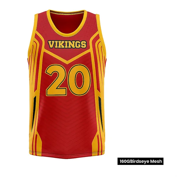 Men's Sublimation Basketball Jersey-160G Birdseye Mesh - Men's Sublimation Basketball Jersey-160G Birdseye Mesh - Image 0 of 1