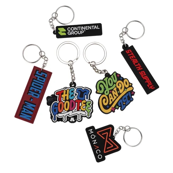 Custom Shape 3D Rubber PVC Keychain - Custom Shape 3D Rubber PVC Keychain - Image 0 of 7