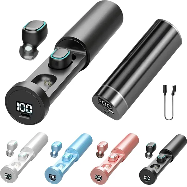 Touch Control Mini Wireless Headphone With LED Light - Touch Control Mini Wireless Headphone With LED Light - Image 0 of 4