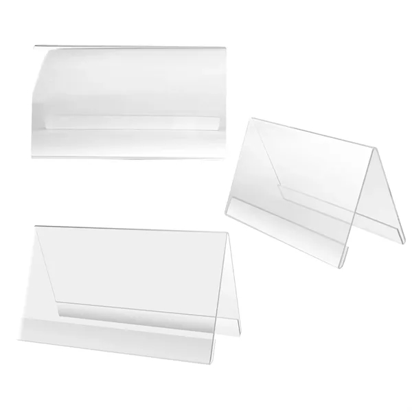 V Shaped Acrylic Desk Name Plate Double Sided - V Shaped Acrylic Desk Name Plate Double Sided - Image 2 of 4