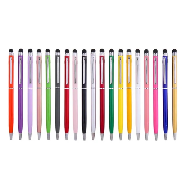 Metal Ballpoint Pen with Touch Screen and Clip - Metal Ballpoint Pen with Touch Screen and Clip - Image 0 of 8