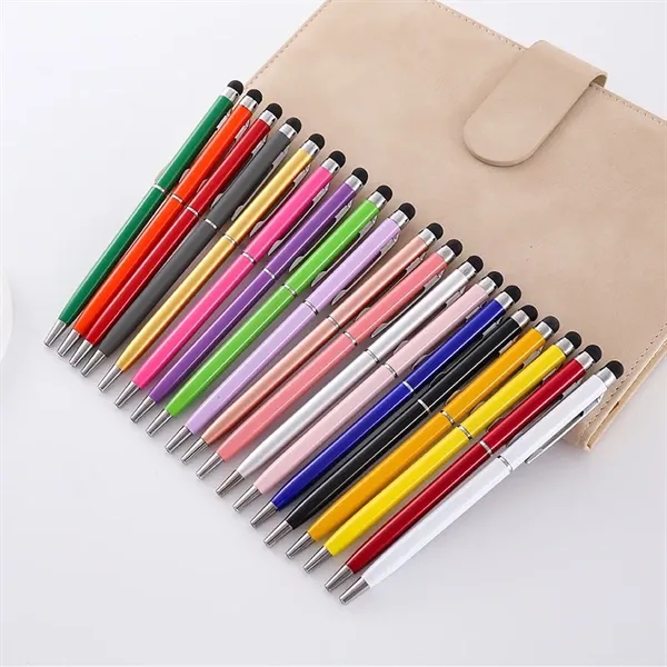 Metal Ballpoint Pen with Touch Screen and Clip - Metal Ballpoint Pen with Touch Screen and Clip - Image 1 of 8