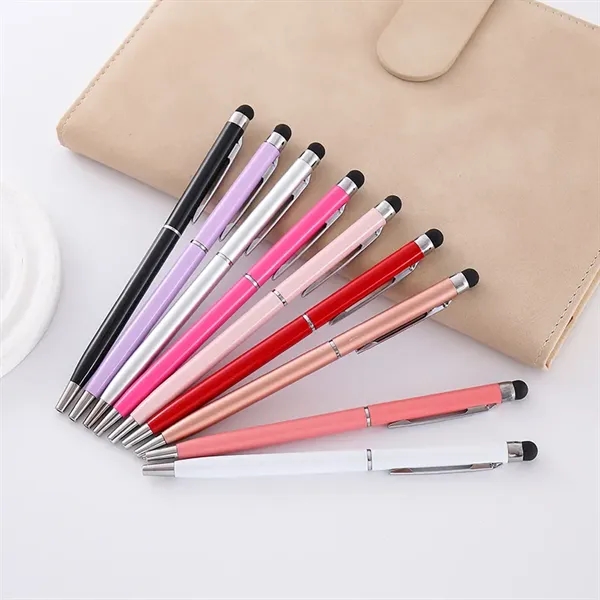 Metal Ballpoint Pen with Touch Screen and Clip - Metal Ballpoint Pen with Touch Screen and Clip - Image 3 of 8