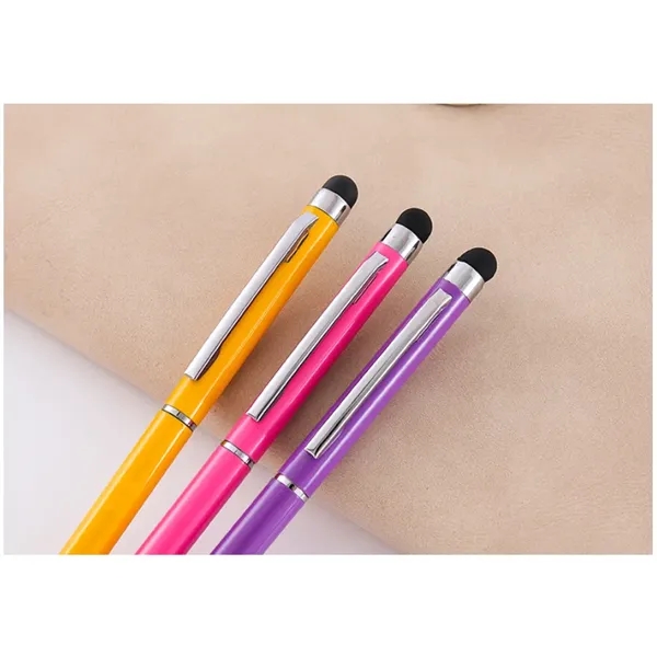 Metal Ballpoint Pen with Touch Screen and Clip - Metal Ballpoint Pen with Touch Screen and Clip - Image 5 of 8