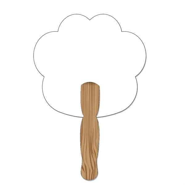 Hand Held Paper Fan - Paw - Hand Held Paper Fan - Paw - Image 1 of 6