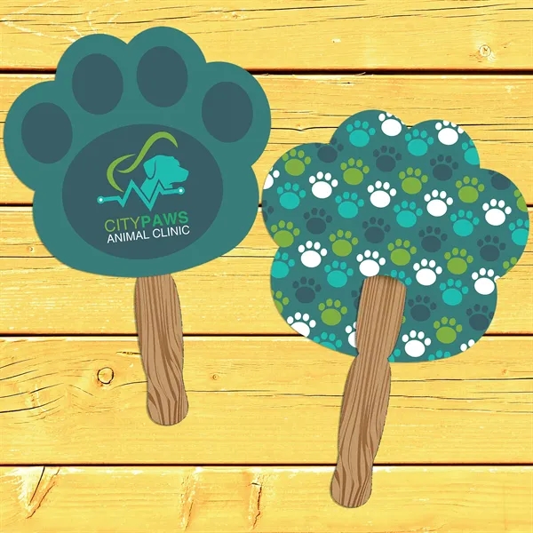 Hand Held Paper Fan - Paw - Hand Held Paper Fan - Paw - Image 6 of 6