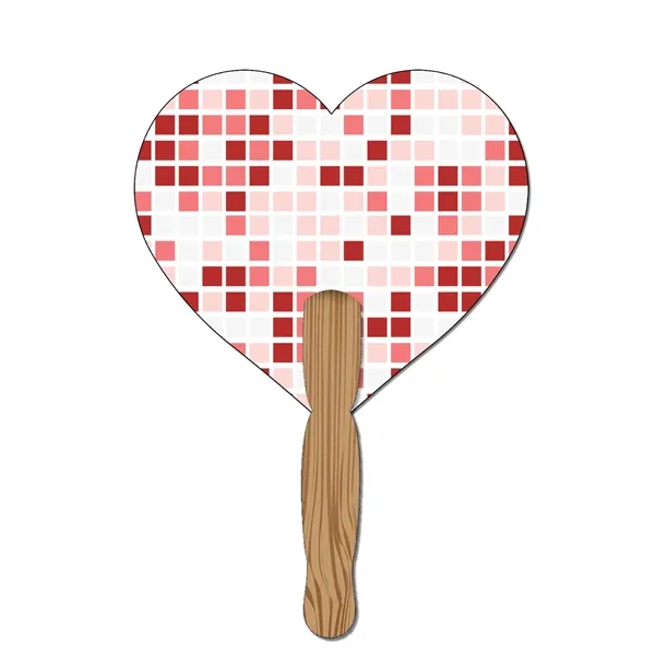 Hand Held Paper Fan - Heart - Hand Held Paper Fan - Heart - Image 2 of 6