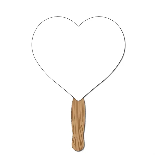 Hand Held Paper Fan - Heart - Hand Held Paper Fan - Heart - Image 4 of 6