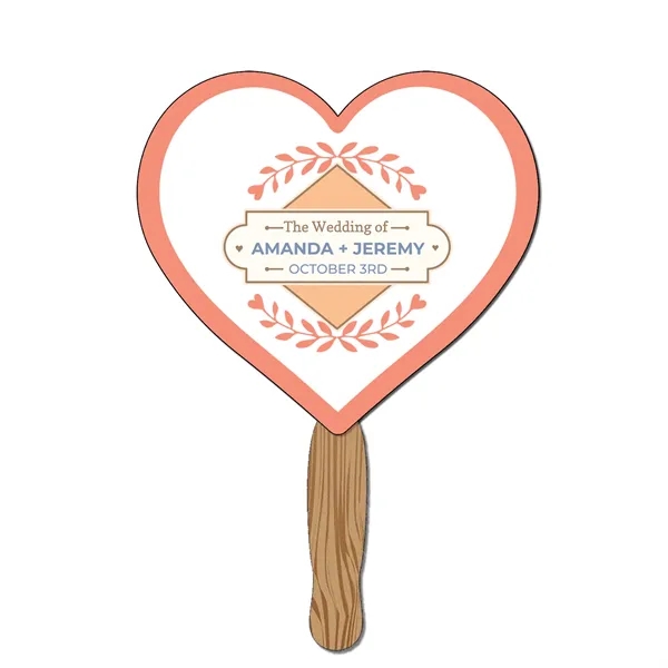 Hand Held Paper Fan - Heart - Hand Held Paper Fan - Heart - Image 0 of 6