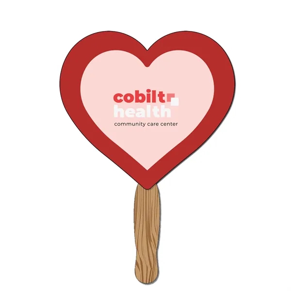 Hand Held Paper Fan - Heart - Hand Held Paper Fan - Heart - Image 5 of 6