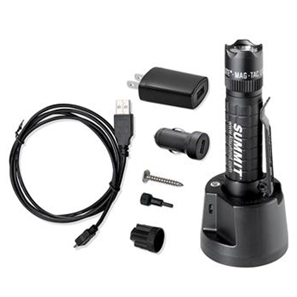 MAGLITE® MAGTAC LED RECHARGEABLE FLASHLIGHT CROWNED